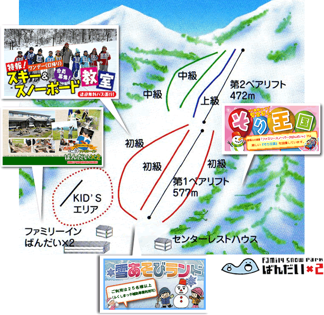 Family Snow Park Bandai×2